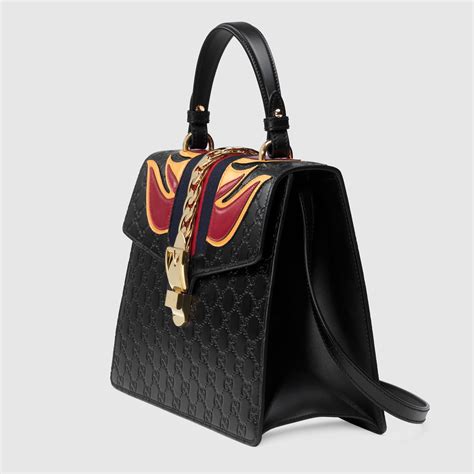 sylvie gucci signature bag|gucci sylvie bag medium.